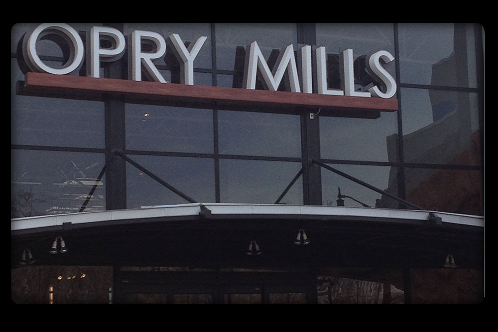 Entrance to Opry Mills mall in Nashville, TN